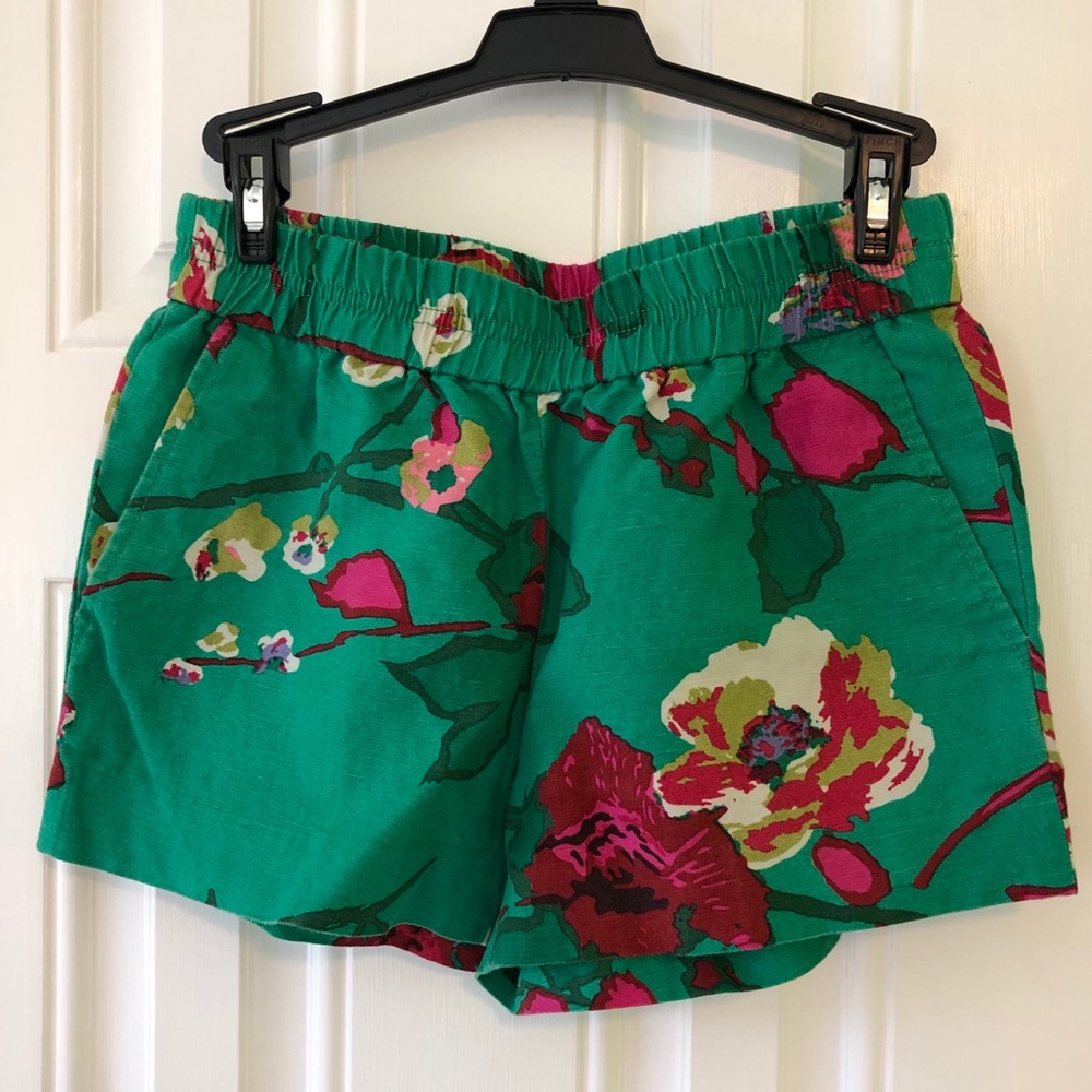 J Crew floral shorts